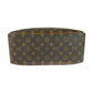 LOUIS VUITTON Handbag M47270 PVC Brown Gold Metal Monogram Deauville