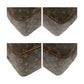 LOUIS VUITTON Handbag M47270 PVC Brown Gold Metal Monogram Deauville