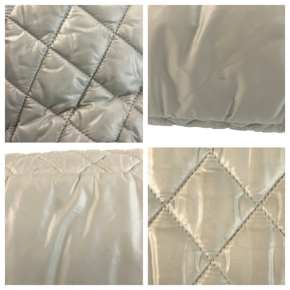 CHANEL Tote Bag Nylon gray Coco Cocoon
