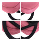 PRADA Pouch Nylon Pink Silver Test Triangle With logo