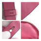 PRADA Pouch Nylon Pink Silver Test Triangle With logo