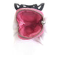 PRADA Pouch Nylon Pink Silver Test Triangle With logo