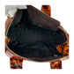 GUCCI Handbag 197020 enamel Brown Gold Metal Histeria Animal Pattern