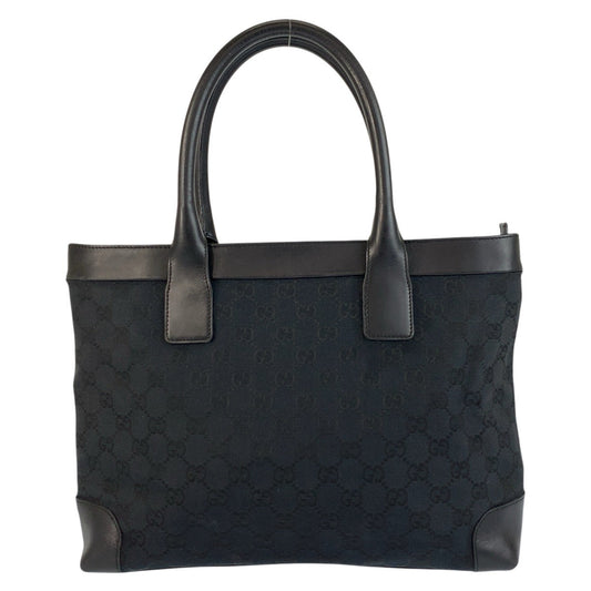 GUCCI Tote Bag 002 1119 GG canvas black