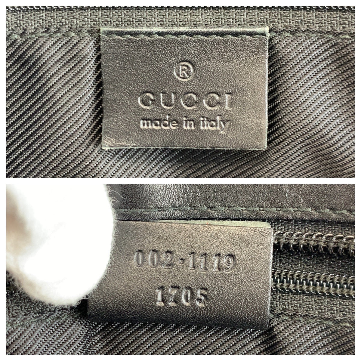 GUCCI Tote Bag 002 1119 GG canvas black