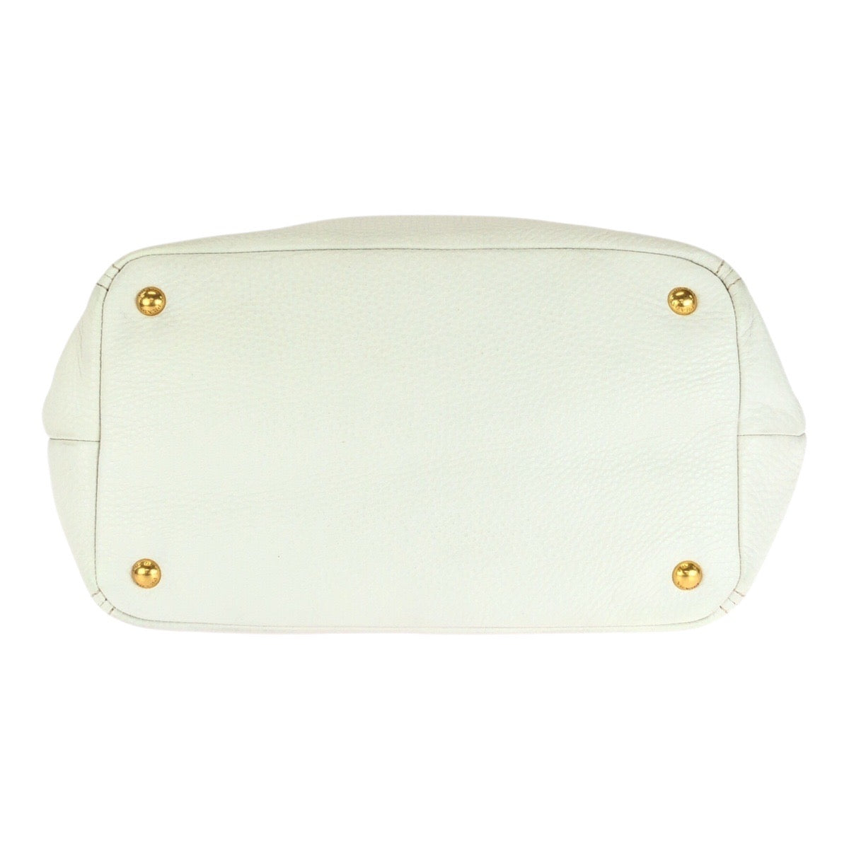PRADA Handbag BN2534 leather White Gold Metal Vitterodino
