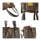 LOUIS VUITTON Tote Bag N51204 PVC Brown Gold Metal Damier HamsteadMM
