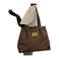 LOUIS VUITTON Tote Bag N51204 PVC Brown Gold Metal Damier HamsteadMM