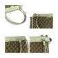 GUCCI Tote Bag 189831 GG canvas Beige White Gold Abbey