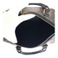 GUCCI Handbag 193603 PVC Gray Black Gold Metal GG crystal