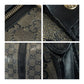 GUCCI Handbag 193603 PVC Gray Black Gold Metal GG crystal