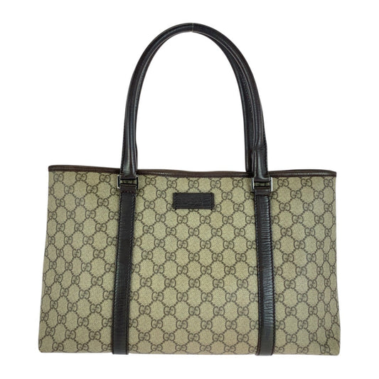 GUCCI Tote Bag 114595 GG Supreme Canvas Beige brown
