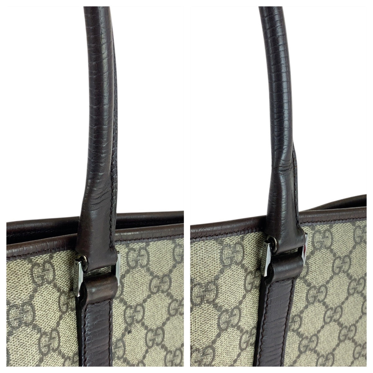 GUCCI Tote Bag 114595 GG Supreme Canvas Beige brown