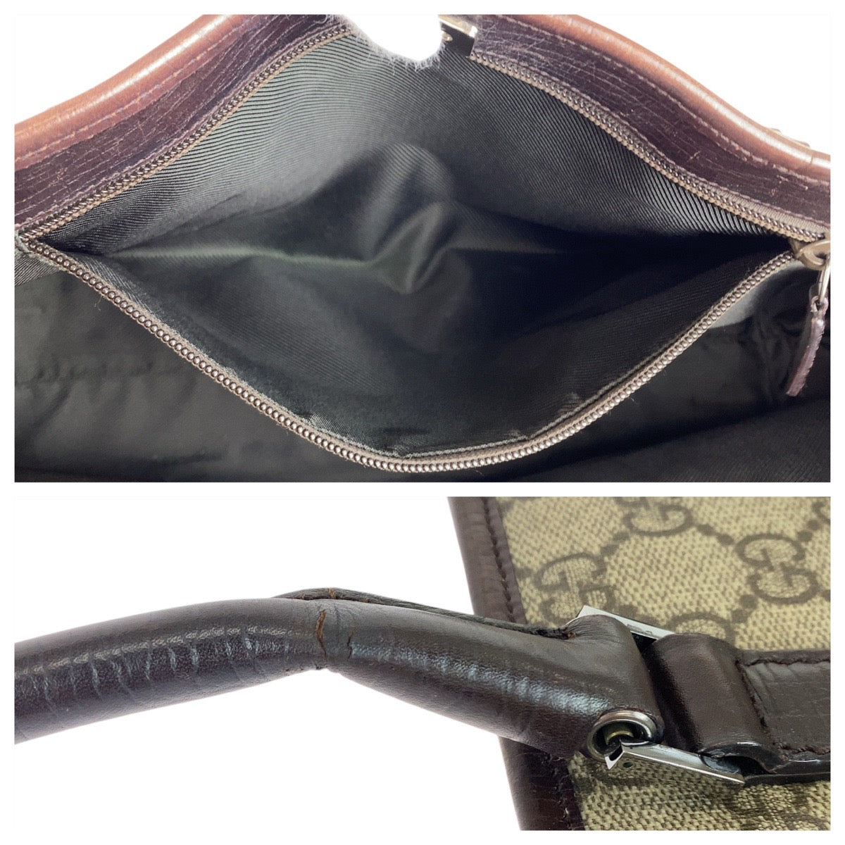 GUCCI Tote Bag 114595 GG Supreme Canvas Beige brown