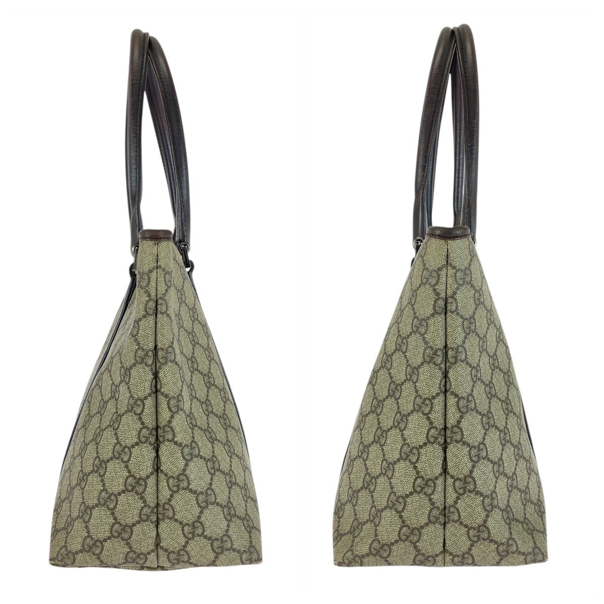 GUCCI Tote Bag 114595 GG Supreme Canvas Beige brown