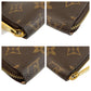 LOUIS VUITTON Long Wallet Purse M41894 PVC Brown Gold Metal Monogram Zippy wallet