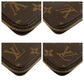 LOUIS VUITTON Long Wallet Purse M41894 PVC Brown Gold Metal Monogram Zippy wallet