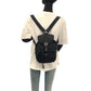 PRADA Backpack Nylon Black SilverMetal Test Triangle With logo