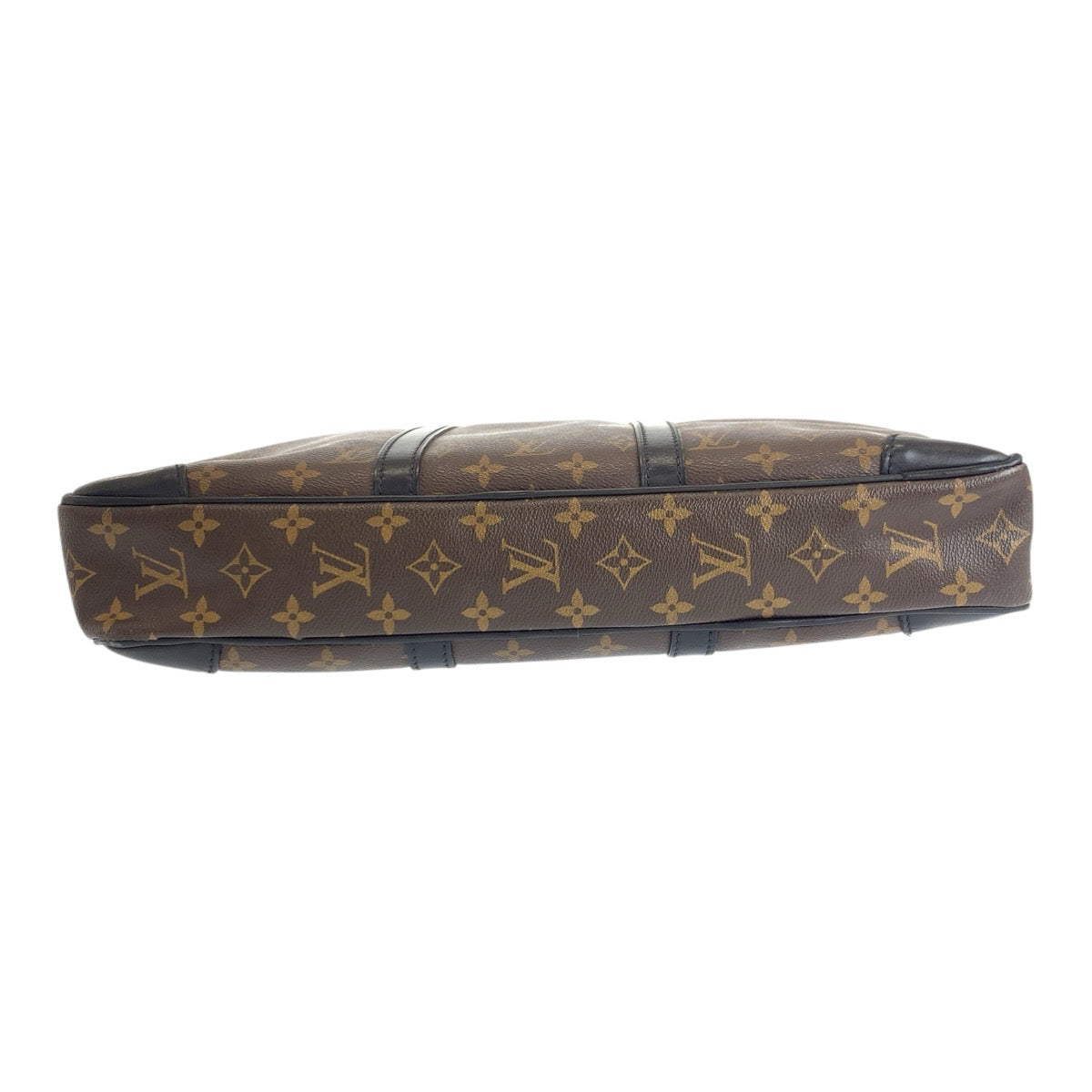 LOUIS VUITTON Business bag M40225 PVC Brown Black SilverMetal Monogram Macasa Port Documan Voyajaj