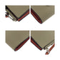 LOEWE Bifold Wallet leather Beige Brown SilverMetal anagram