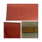 LOEWE Bifold Wallet leather Beige Brown SilverMetal anagram