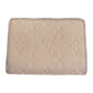 LOUIS VUITTON Tri-fold wallet M81071 leather Beige Ivory Gold Metal Monogram Unplant Portefeuille Metis Compact