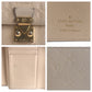 LOUIS VUITTON Tri-fold wallet M81071 leather Beige Ivory Gold Metal Monogram Unplant Portefeuille Metis Compact