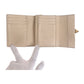 LOUIS VUITTON Tri-fold wallet M81071 leather Beige Ivory Gold Metal Monogram Unplant Portefeuille Metis Compact