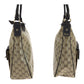 GUCCI Shoulder Bag 293581 PVC Brown Beige Gold Metal GG crystal