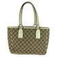 GUCCI Tote Bag 113019 GG canvas Beige SilverMetal