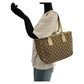GUCCI Tote Bag 113019 GG canvas Beige SilverMetal