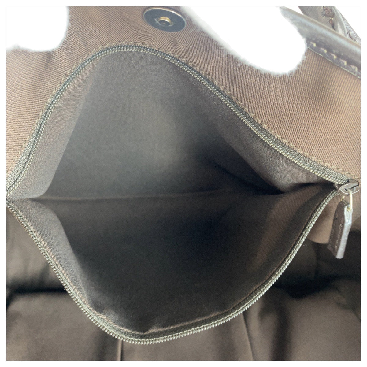 GUCCI Tote Bag 169 946 GG canvas Brown Gold Metal Abbey