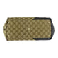 GUCCI Tote Bag 169 946 GG canvas Brown Gold Metal Abbey