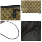 GUCCI Tote Bag 169 946 GG canvas Brown Gold Metal Abbey