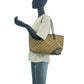 GUCCI Tote Bag 169 946 GG canvas Brown Gold Metal Abbey