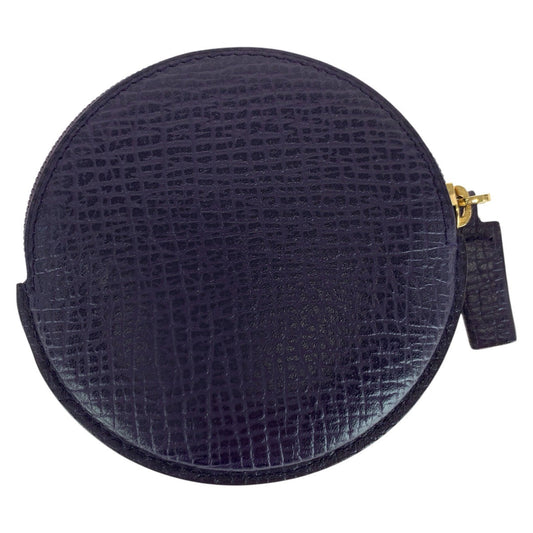 LOEWE Coin case leather blue anagram