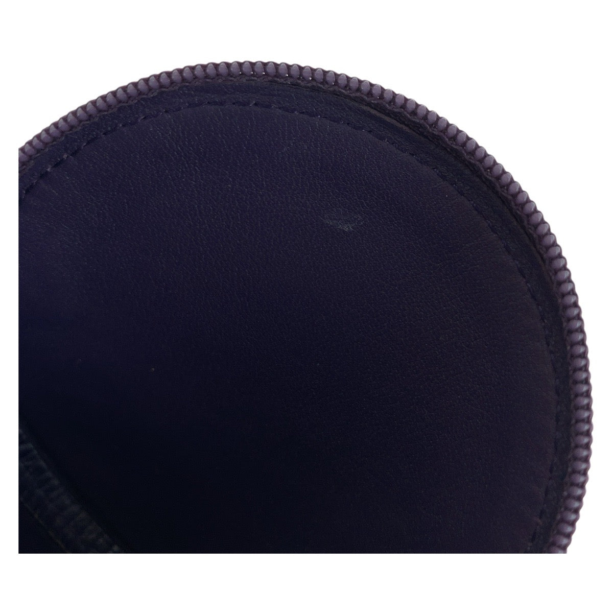 LOEWE Coin case leather blue anagram