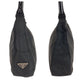PRADA Shoulder Bag Nylon black Test Triangle With logo
