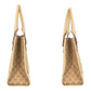 GUCCI Tote Bag 124260 canvas Ivory Gold GG canvas studs