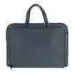 PRADA Business bag leather Navy SilverMetal Safiano Triangle With logo