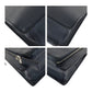 PRADA Business bag leather Navy SilverMetal Safiano Triangle With logo