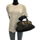 PRADA Shoulder Bag BN1903 leather Black GoldMetal logo
