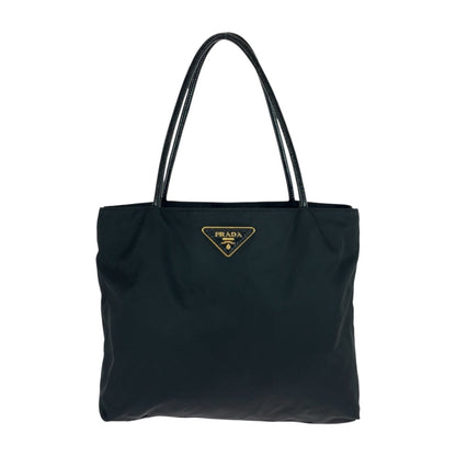 PRADA Tote Bag Nylon black Test Triangle With logo