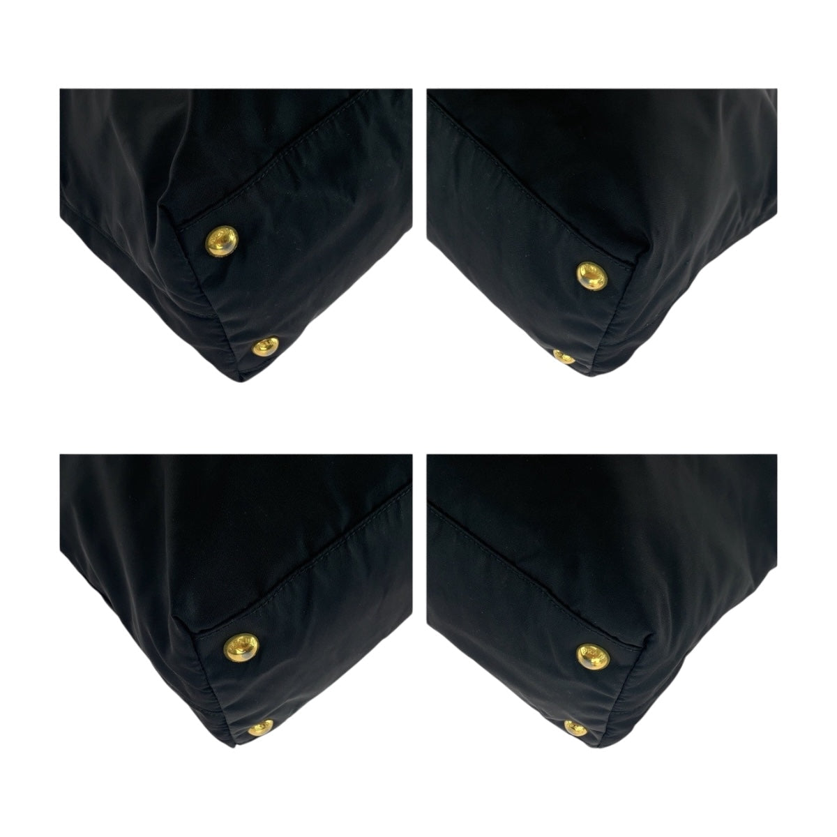 PRADA Tote Bag Nylon black Test Triangle With logo