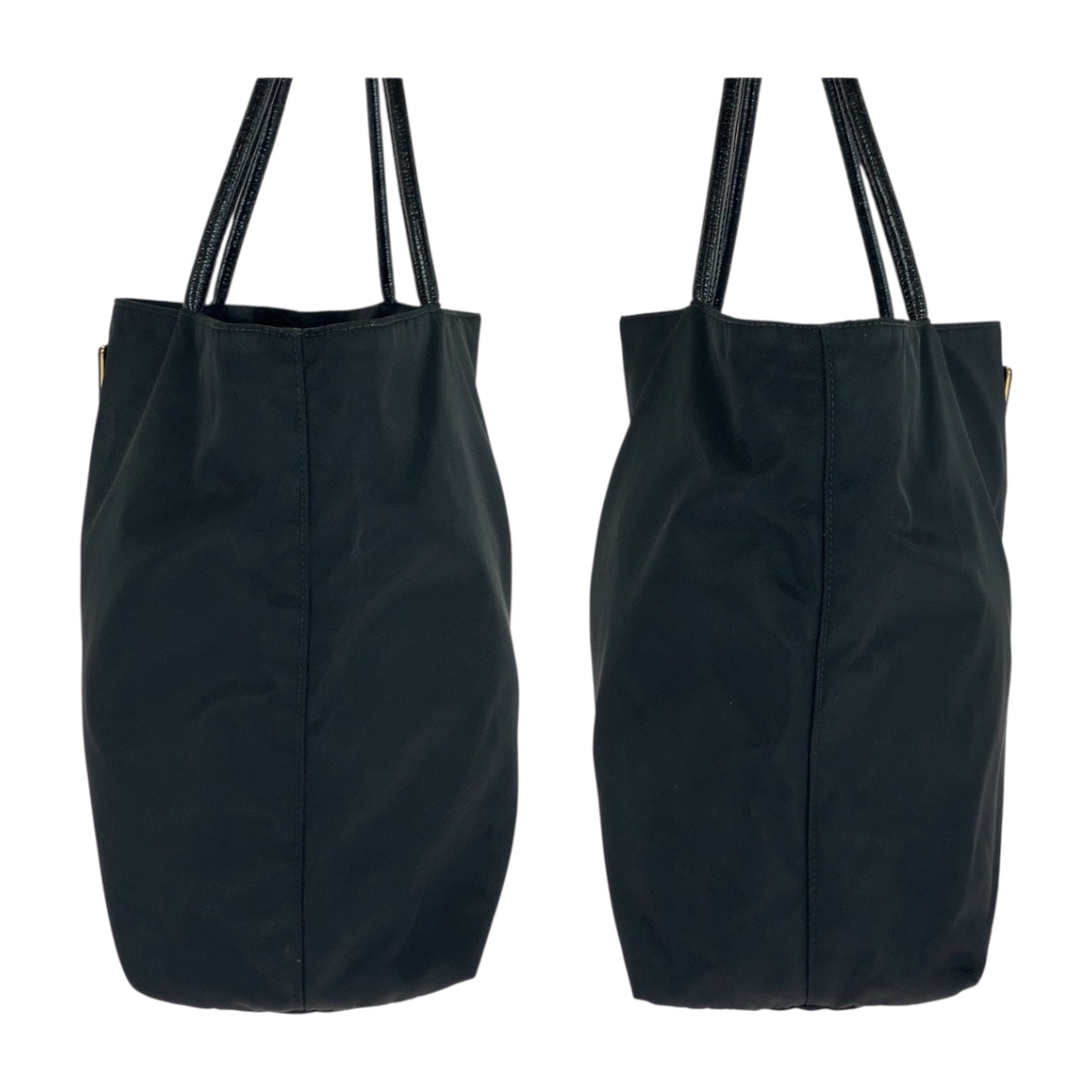 PRADA Tote Bag Nylon black Test Triangle With logo