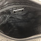 PRADA Shoulder Bag Nylon Black SilverMetal Test Triangle With logo