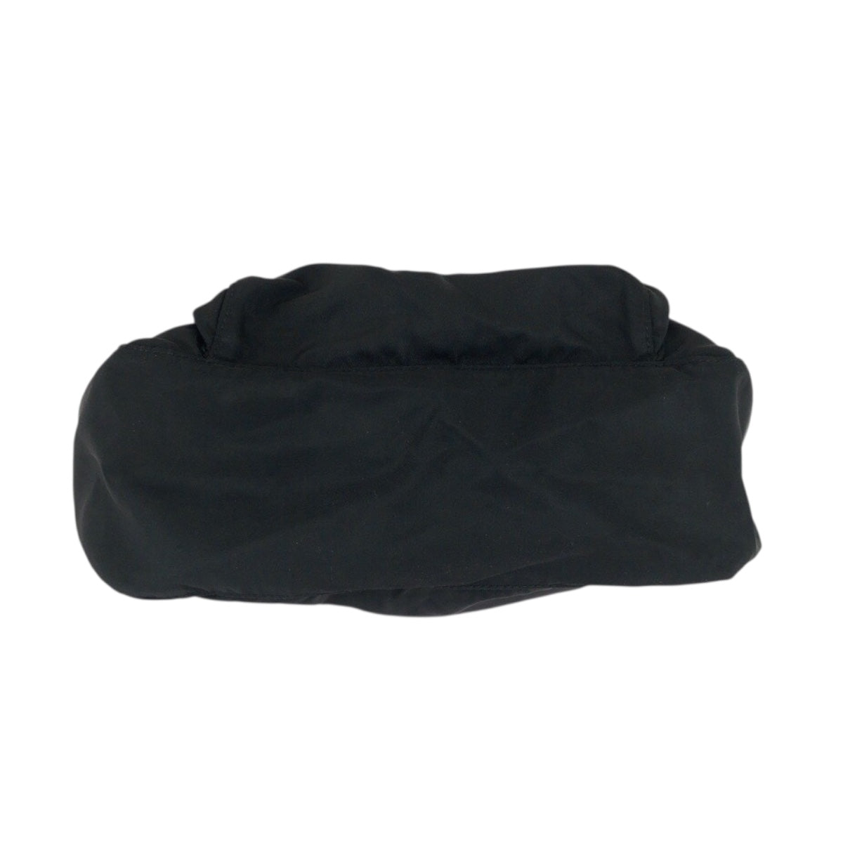 PRADA Shoulder Bag Nylon Black SilverMetal Test Triangle With logo