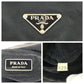 PRADA Shoulder Bag Nylon Black SilverMetal Test Triangle With logo