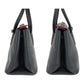 PRADA Handbag leather Black Red SilverMetal Safiano