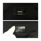FENDI Backpack 7VZ044 canvas Black Brown Silver